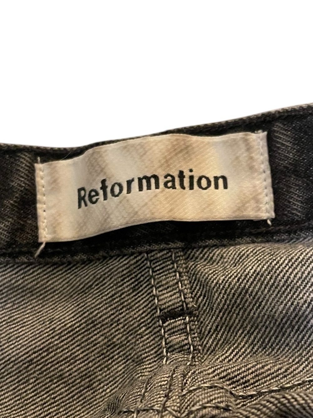 Reformation Julia‎ High Rise Cigarette Straight Leg Jeans Charcoal Size 29 - Picture 13 of 14